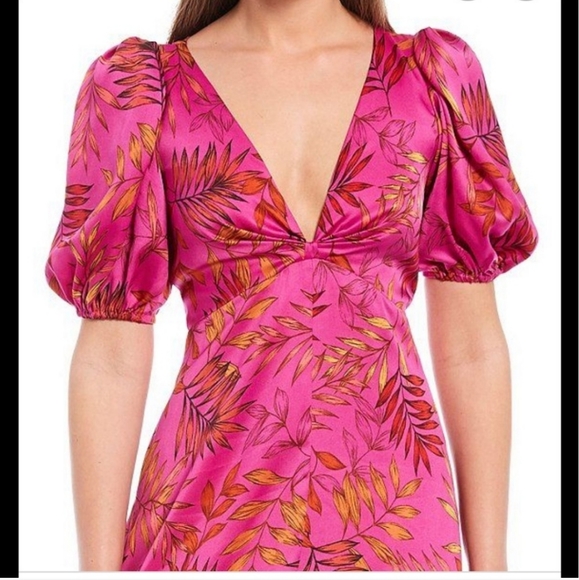 ISO - Sachin & Babi Arya Leaf print Maxi dress - Picture 2 of 2